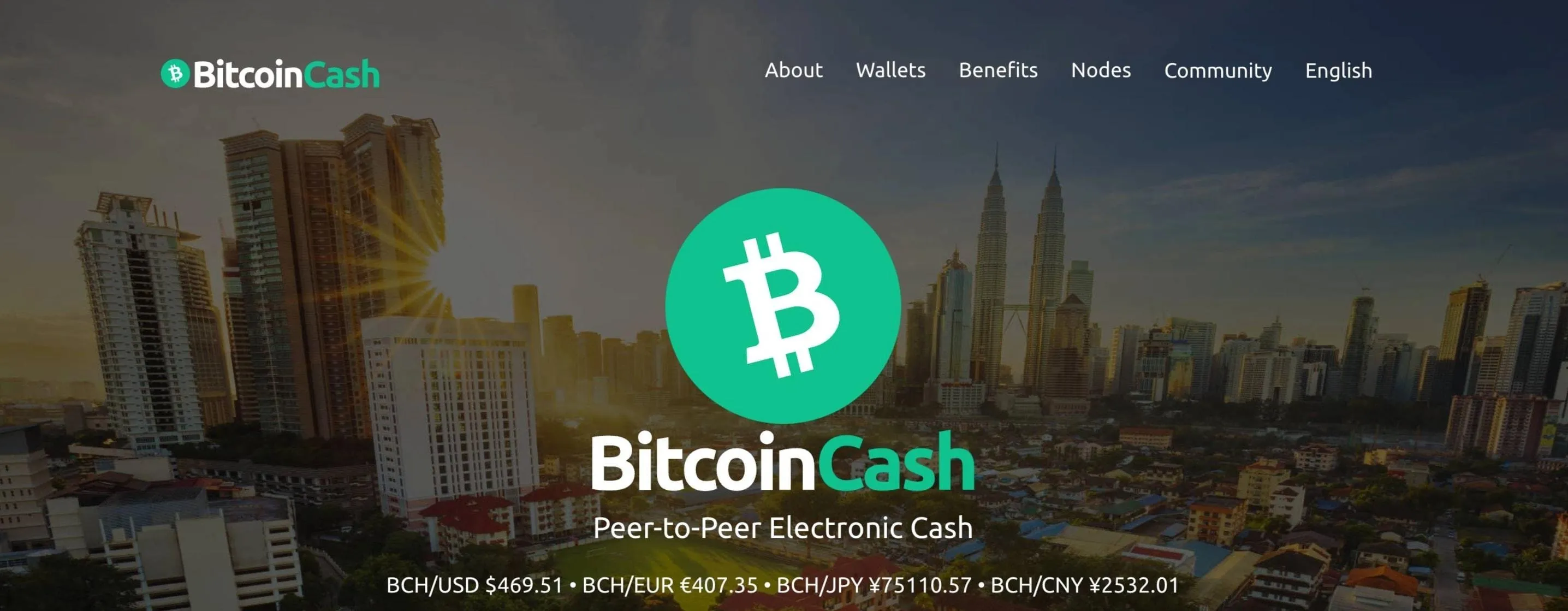 Bitcoin Cash Home Page