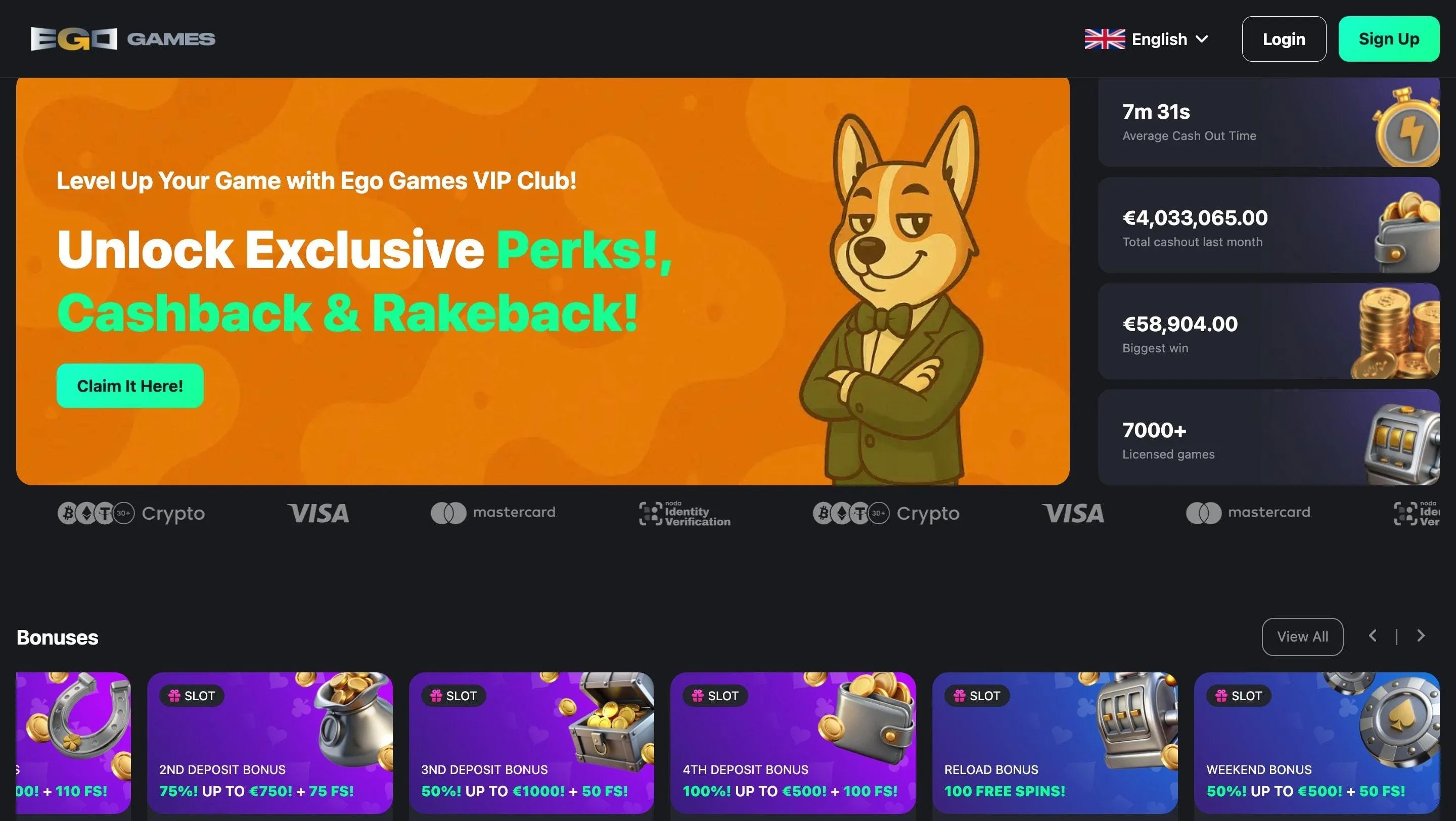 Ego Games No limit Casino